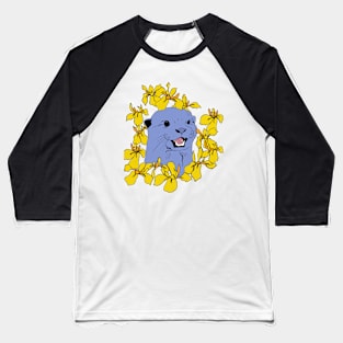 Otter & Flowers Baseball T-Shirt